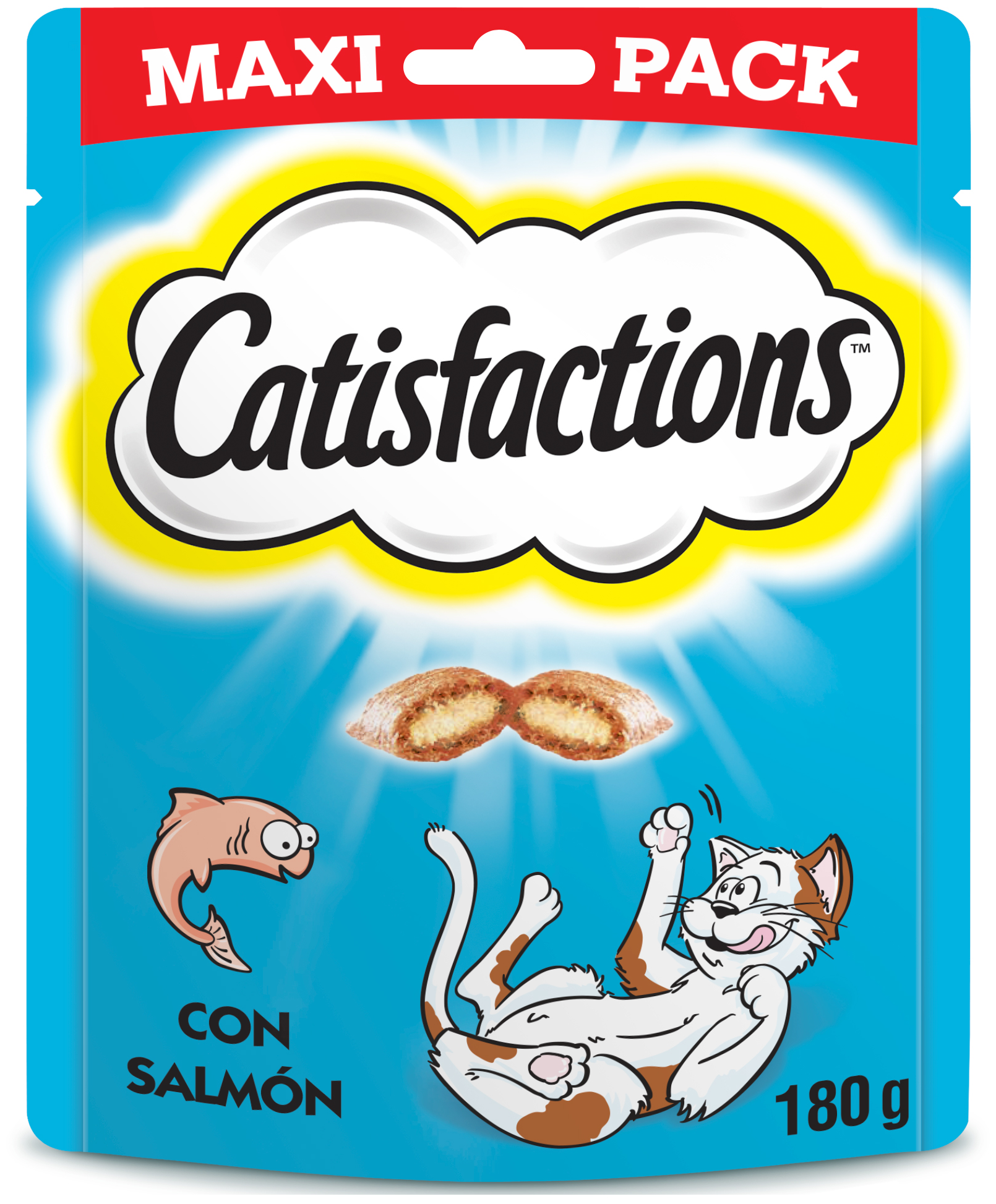 Catisfactions Premios para Gatos Maxipack Sabor Salmón | CrazyPet ...